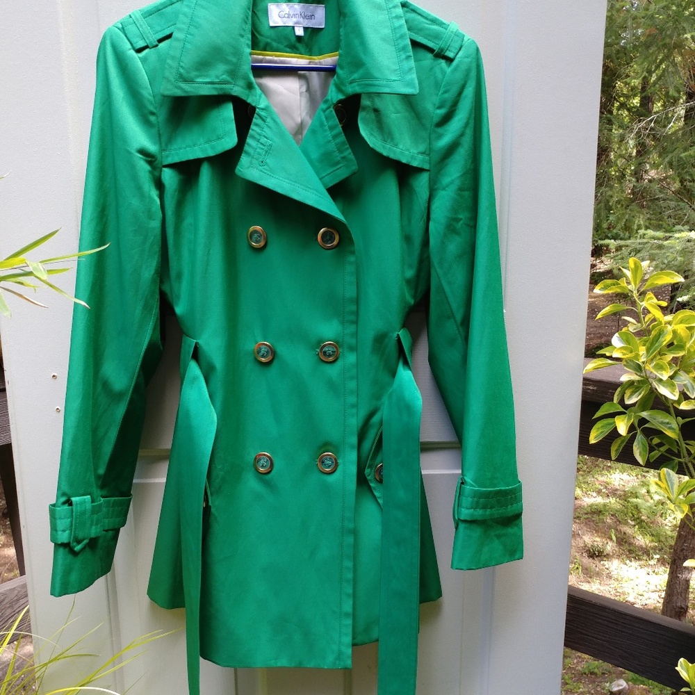 Calvin Klein Womens Trench Coat Jacket